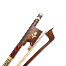 Professional 4/4 Full Size Violin Bow with Black Silk Horse Hair, Durable Wood Stick and Classic Black Frog