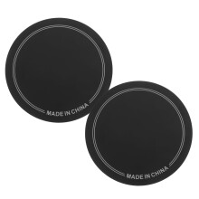 2pcs Drum Sound Insulation Pads with Bass Drum Protection Stickers for Single Pedal Noise Reduction