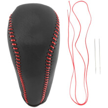 Leather Gear Shift Knob Cover for   Rav4 Rav 4 2014-2019 Automatic Hand-Stitched DIY Gear Shift Collars A