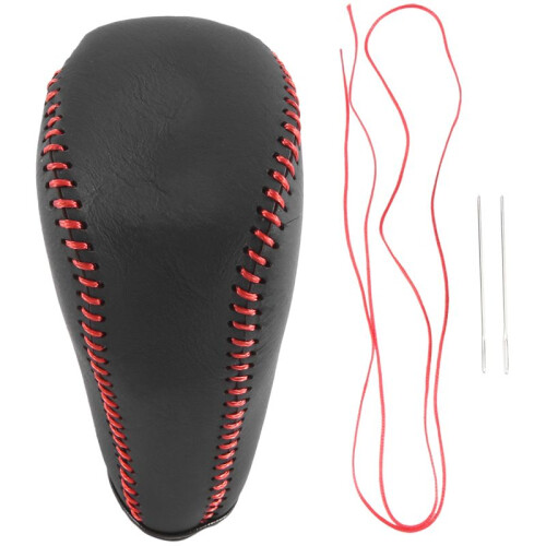 Leather Gear Shift Knob Cover for   Rav4 Rav 4 2014-2019 Automatic Hand-Stitched DIY Gear Shift Collars A