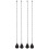 Ceiling Fan Pull Chains,4Pcs Bronze Extension Fan, Lamp Pull Chain Decorative Extender Ornament Fan Chain Connector 1