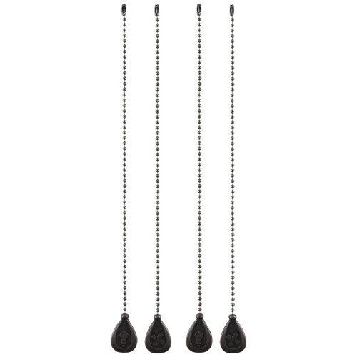 Ceiling Fan Pull Chains,4Pcs Bronze Extension Fan, Lamp Pull Chain Decorative Extender Ornament Fan Chain Connector