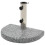 Base de pie para sombrilla de granito semicircular 10 kg gris 2202089 1