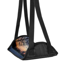Airplane Footrest Adjustable Sling with Memory Foam Cushioning Travel Foot Hammock for Airplane