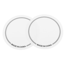 2pcs White Drum Mute Pads Noise Reduction Single Pedal Practice Set Easy Installation