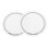 2pcs White Drum Mute Pads Noise Reduction Single Pedal Practice Set Easy Installation 1