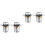 4 Pcs Strainer Basin Press-Type Plug Bathroom Deodorant Anti-Clogging 4