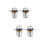 4 Pcs Strainer Basin Press-Type Plug Bathroom Deodorant Anti-Clogging 7
