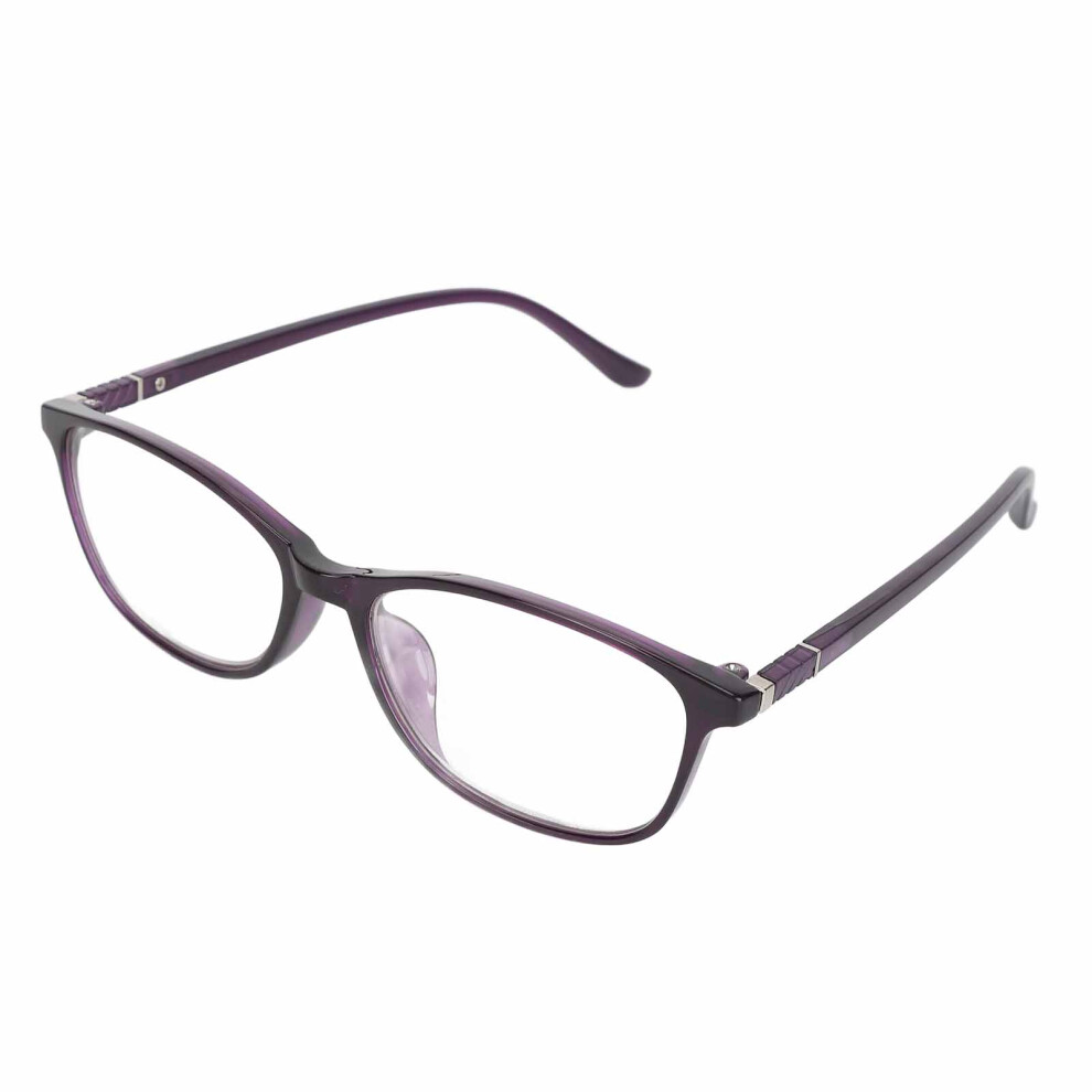 Purple Adjustable Resin Multifocal Reading Glasses For Men & Women