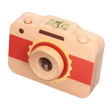 Scatola per Fotocamera Denti da Latte in Legno di Pino Rosso Sole da Collezione 1 pezzo