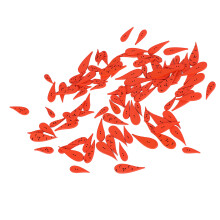 Orange Carrot Craft Wood Buttons 100pcs 2-Hole Sewing DIY 4 Sizes
