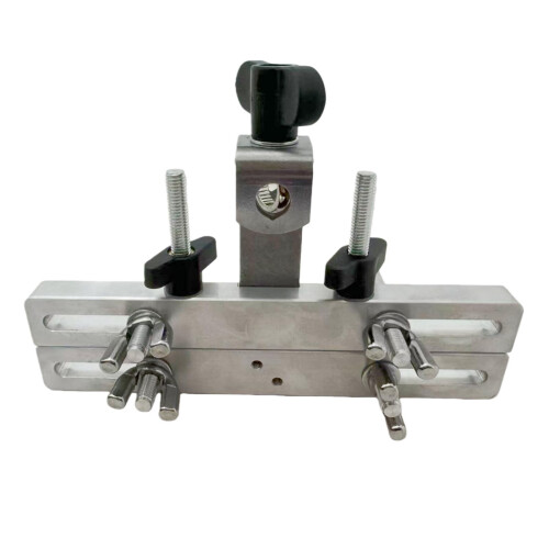 Adjustable Handbell Stand with Durable Metal Base, Nonslip Clamp and Foldable Design for Performance