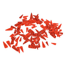 100pcs Wooden Carrot Buttons 4 Sizes for DIY Sewing Crafts Christmas Decor