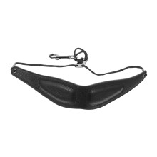 Adjustable Black Saxophone Neck Strap with Padded Shoulder Support and Sturdy Snap Hook for Alto and Tenor