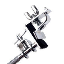 Cowbell Holder WC51 Silver Adjustable Drum Cowbell Mount with Quick Clamp for Secure Percussion Setup
