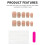(L) Glitter Tip Christmas Fake Nails, Waterproof & Durable 1