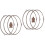 2 Sets Microwave Turntable Holder Plate Ring 6