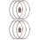 2 Sets Microwave Turntable Holder Plate Ring 7