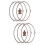 2 Sets Microwave Turntable Holder Plate Ring 9