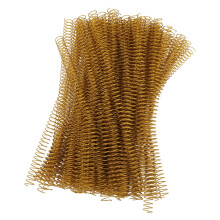 Gold Spiral Binding Coils 14.3mm for A4 Projects 48 Teeth 115 Sheets 9/16in