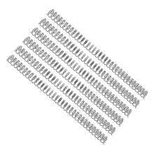 100 pièces de fil de reliure en nylon noir pour A4, diamètre de 1/2 pouce