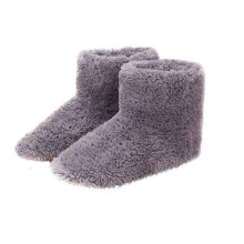 Winter USB Heater Foot Shoes Plush Warm Electric Slippers Feet Heated Washable Electric Shoes Pad Heating Insoles 39-43