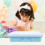 Sky-Blue Plastic Activity Tray with Lid Portable Toy Storage Box 3