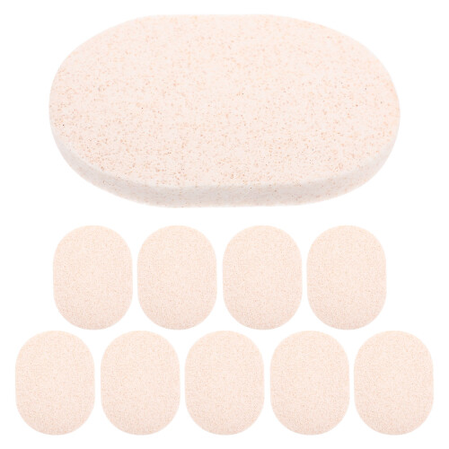 10pcs portable facial sponges multi-function exfoliating scrubbers 2