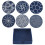 6Pcs Drink Coasters,Round Silicone Rubber Cup Pad with Storage Box,Suitable for Bar, Table Decoration, Protect Desktop 1