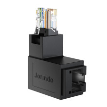RJ45 Stecker auf Buchse Ethernet Adapter Netzwerk Extender 90 Grad Rechtsbiegung für CAT5E CAT6 CAT8 Ethernet Kabelstecker