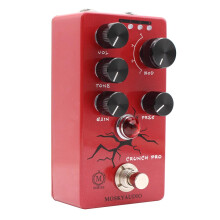 Guitar Distortion Pedal with True Bypass Switching and Gain for Electric Guitar
