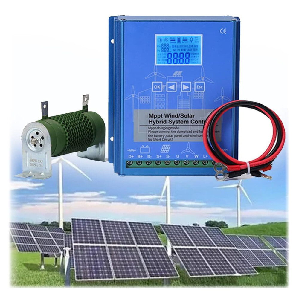 6000W Mppt Wind Solar Hybrid Charge Controller 12V/24V/48V Regulator For Wind Turbine Battery Charging 9045646645919
