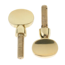 Gold Saxophone Neck Screw Replacement Set 10pcs with Polished Finish for Woodwind Instruments