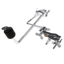Metal L Rod Cymbal Arm Clamp with Secure Grip, SpaceSaving Drum Hardware Holder for Compact Setup
