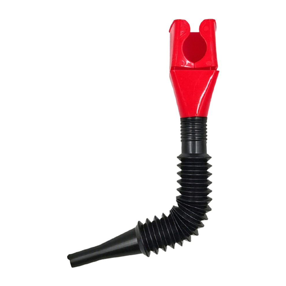 (Red) Auto Fuel Funnel - Retractable & Wide Mouth Red 6434023458366
