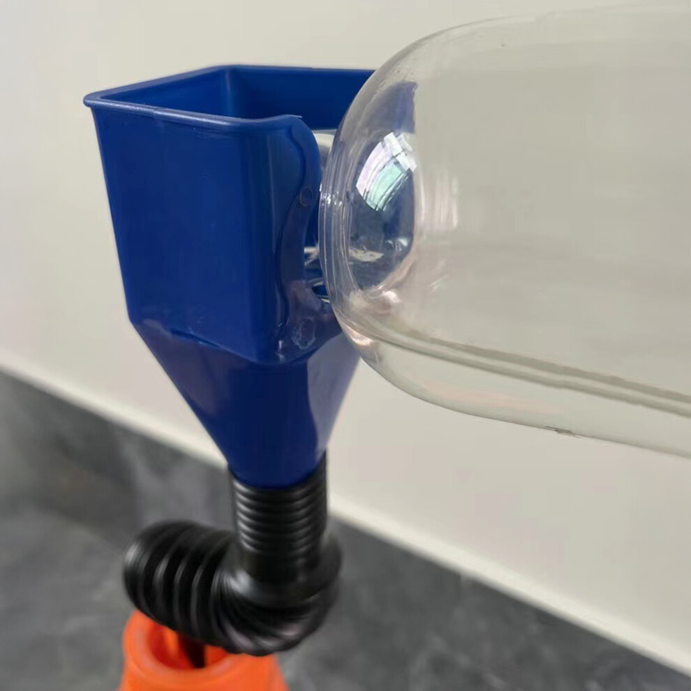 (Blue) Auto Fuel Funnel - Retractable & Wide Mouth Blue 6434023458342