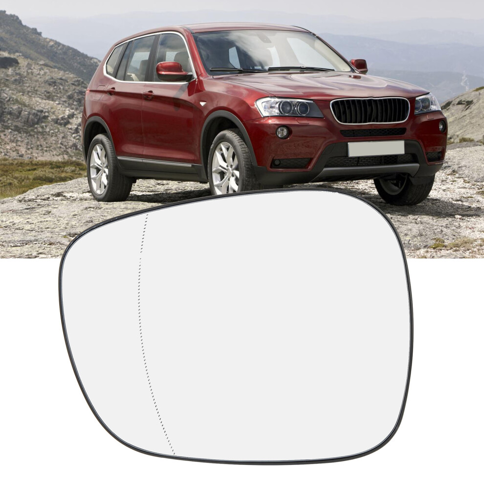 Heated Mirror Glass For X3 F25 2010-2014 Scratch-Resistant Weatherproof Left 6951388821531