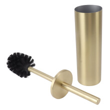 Edelstahl-Golden-Toilettenbürsten-Set mit Halter, modernes Badezimmerzubehör