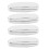 4X Glasses Case, Aluminum Hard Shell Eyeglasses Case Striped Spectacles Box 1