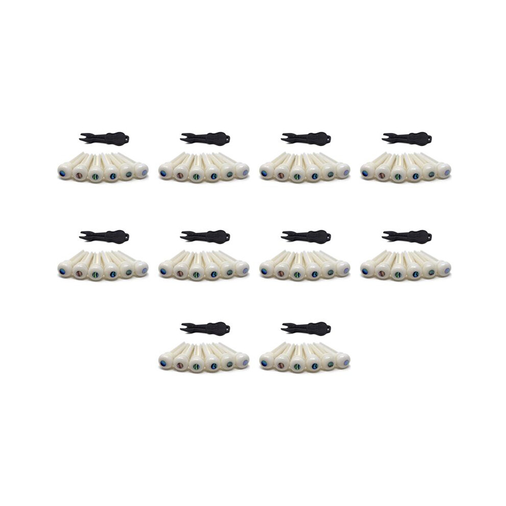 60X Guitar Cattle Bone Material Acoustic Guitar Bridge Pins With Pearl Shell Dot For Acoustic Folk Guitar Accessories 4711150710201