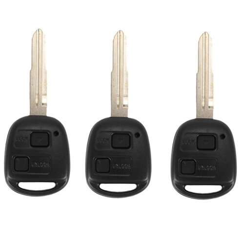 3X 2 Button Remote Key Shell for  Yaris
