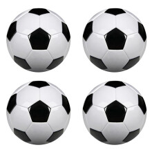 4X Storlek 5 Professionell TräNingsfotbollar PU-LäDer Svart Vit Fotbollsfotboll MåLlag Atch TräNingsbollar