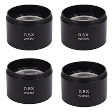 4X Wd165 0,5X Stereomikroskop Hjälpobjektiv Barlow-Lins med 1-7/8 Tum (M48mm) Monteringsgänga
