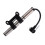 2Pcs Compact Silver Bike Inflator Mini Handheld High Pressure Pump 10