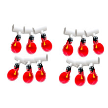 Chicken Waterer Cups, Chicken Waterer Feeder Tee Fittings, Automatic Chicken Waterer for Chicken Ducks Quail 12Pcs