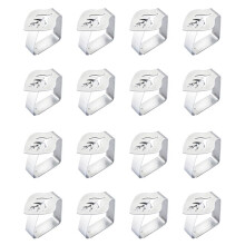 16 Pcs Silver Stainless Steel Tablecloth Clip Leaf-Shaped Table Fixing Clip Thickened Non-Slip Tablecloth Rack