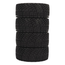 4 piÚces de pneus en caoutchouc pour voiture RC, noirs, 1/10, pneus routiers, haute résistance à l'usure