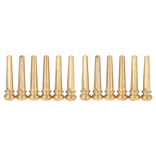 12 Pieces Brass Folk Acoustic Guitar Bridge Pin Peg Nail Metal