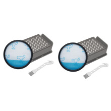 2X Hepa Vakuum Staubsauger Filter Set für Rowenta Cyclonic RO3731EA, RO3724EA, RO3753EA, RO3786EA, RO3798EA, RO3718EA