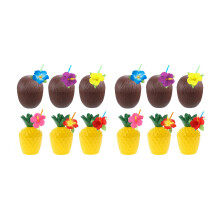 Fête HawaïEnne Noix de Ananas Tasses Luau Fête été Plage Fête Anniversaire Fête HawaïEnne Décoration